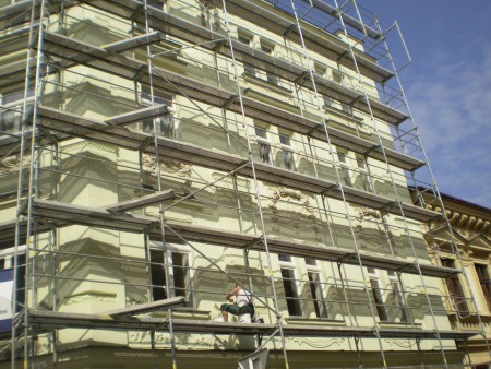 oprava, nátěr fasády H.K